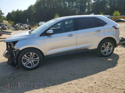 2015 Ford EDGE Titanium, серебристый — VIN 2FMTK4K90FBB63082, Copart