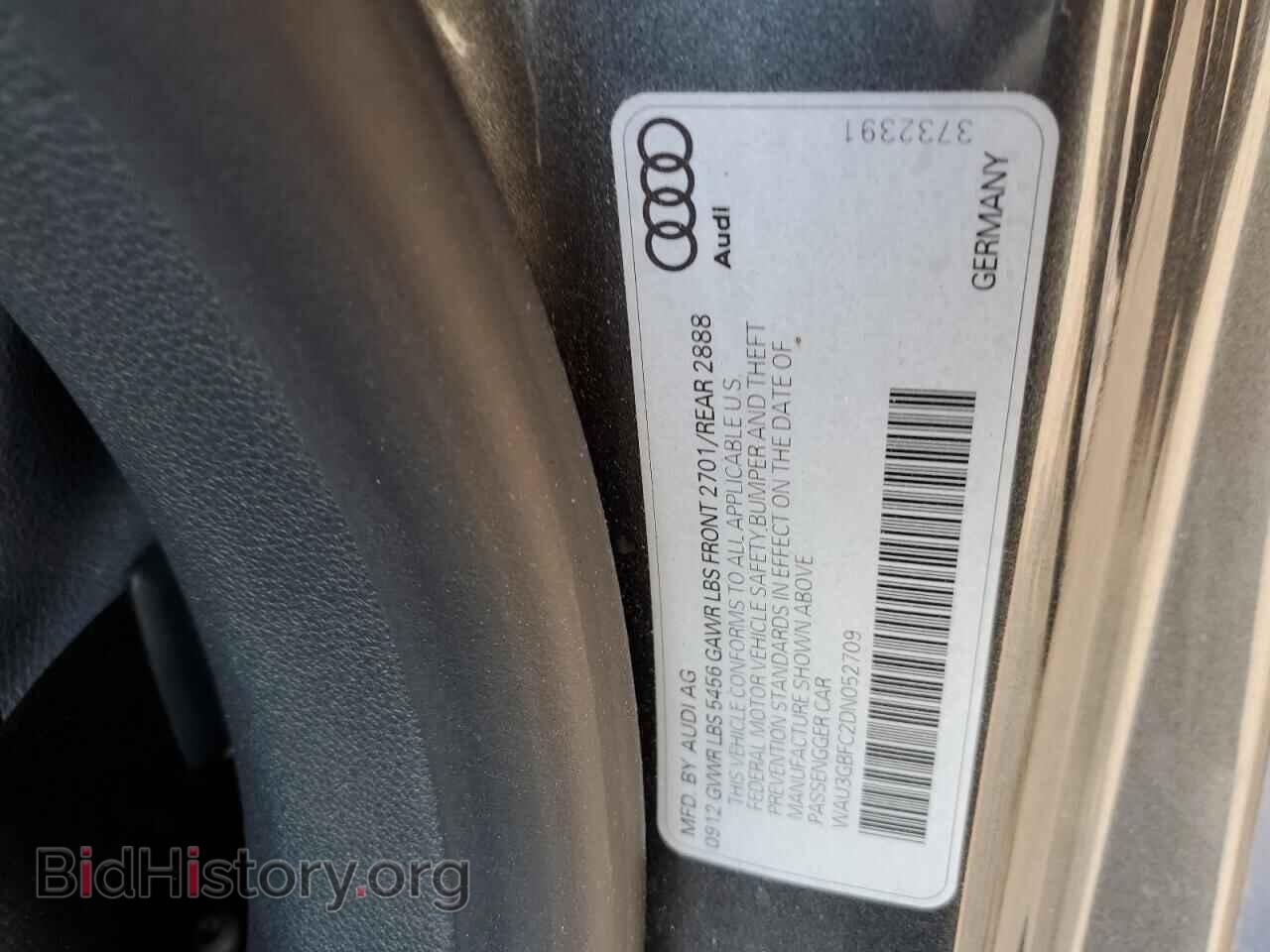 2013 AUDI A7 - VIN: WAU3GBFC2DN052709 - Фото 12