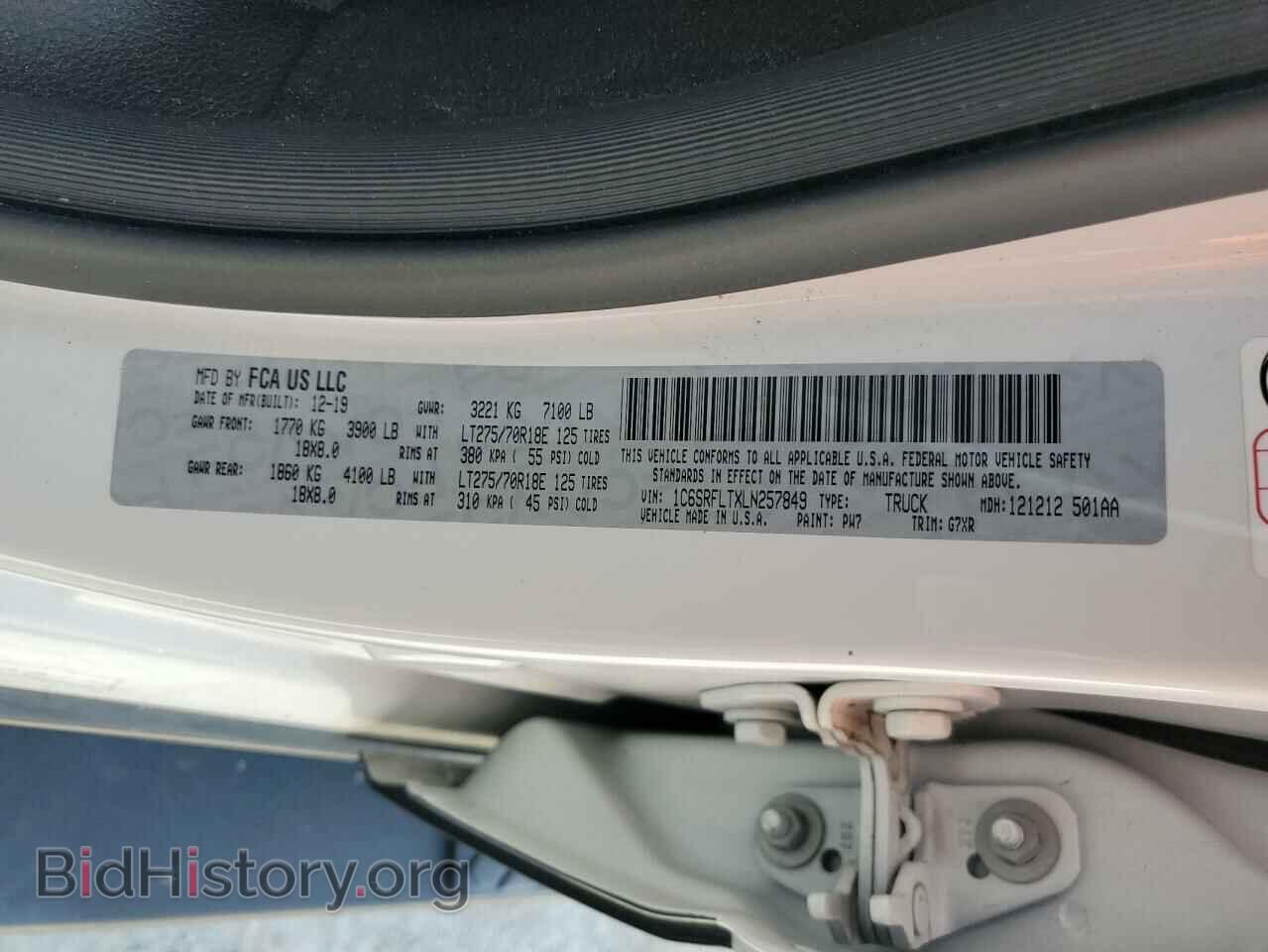 2020 RAM 1500 - VIN: 1C6SRFLTXLN257849 - Фото 12