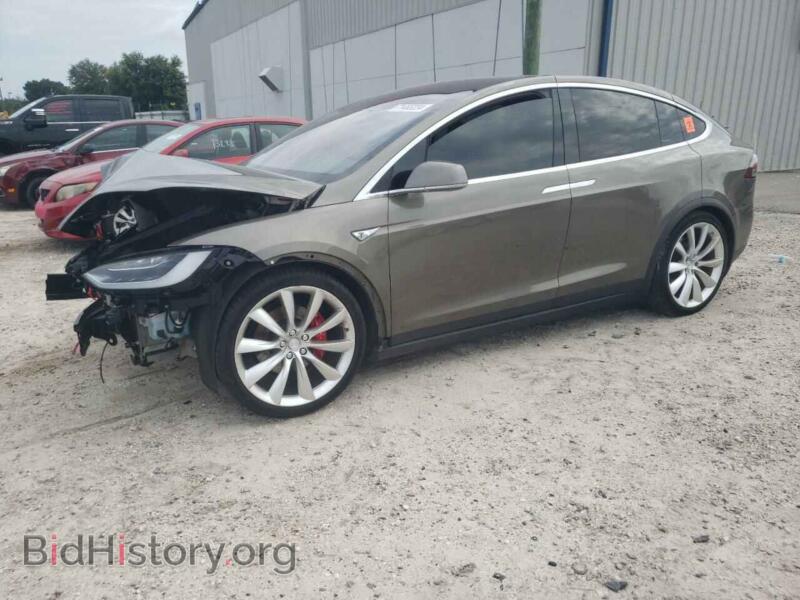 2016 Tesla MODEL X (VIN 5YJXCBE4XGF006591) — photo 1 of 13, Copart, damage: front end