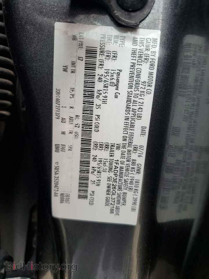 2016 FORD FOCUS - VIN: 1FADP3E26GL372188 - Photo 12