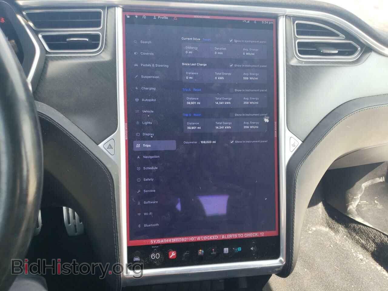 2015 TESLA MODEL S - VIN: 5YJSA1H43FF082190 - Фото 9