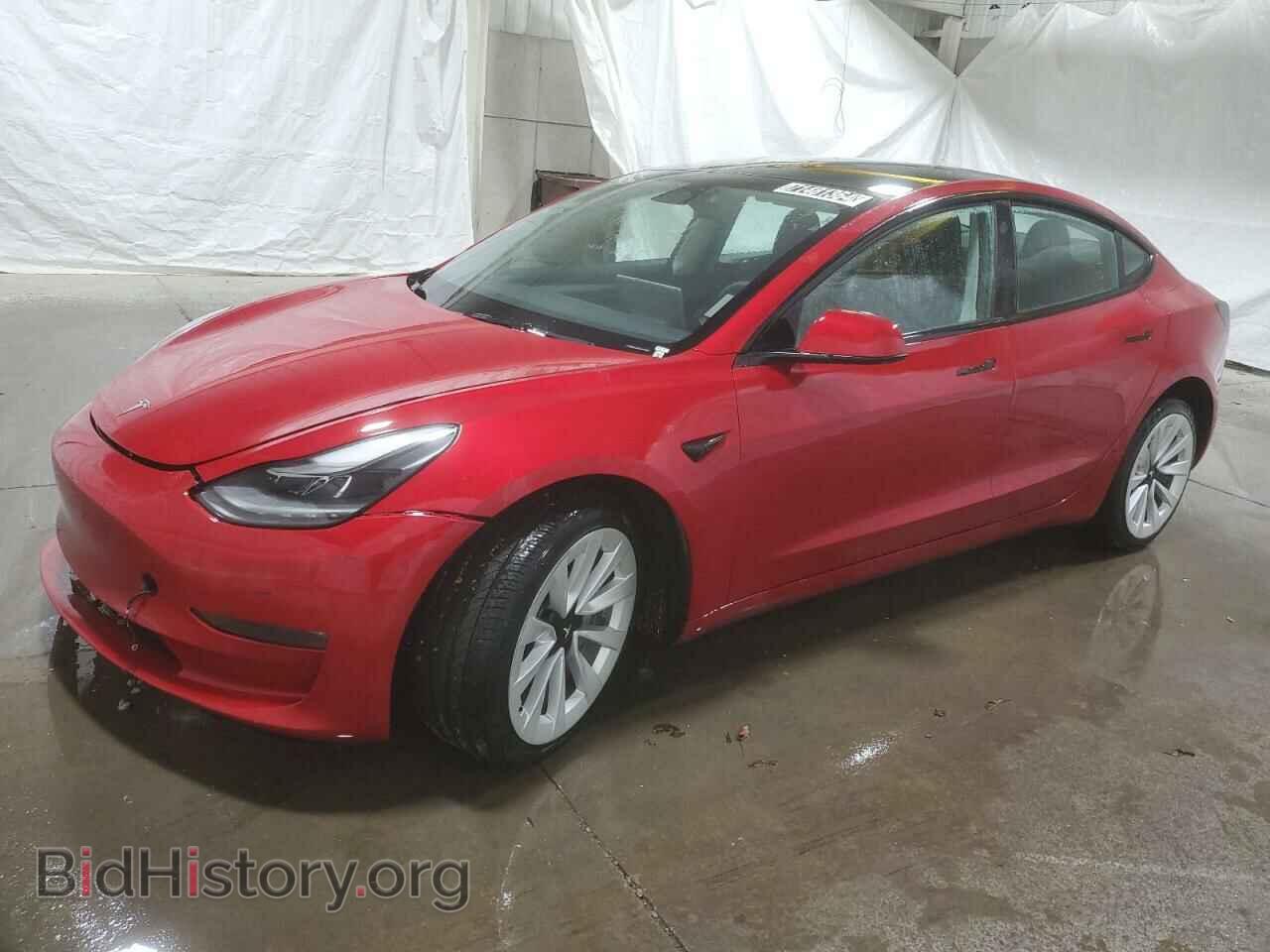 Photo 5YJ3E1EB9NF191683 - TESLA MODEL 3 2022