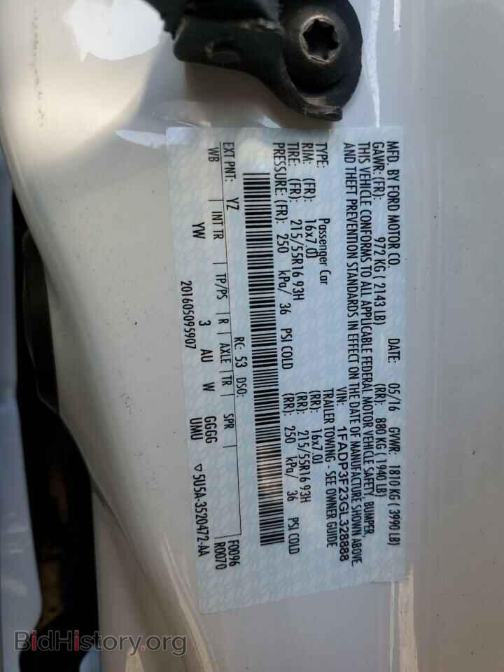 2016 FORD FOCUS - VIN: 1FADP3F23GL328888 - Фото 13