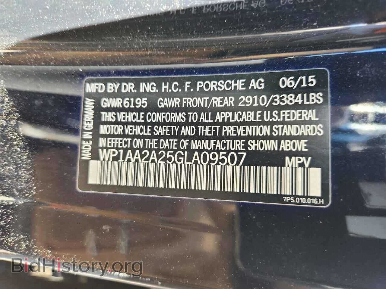 2016 PORSCHE CAYENNE - VIN: WP1AA2A25GLA09507 - Photo 14