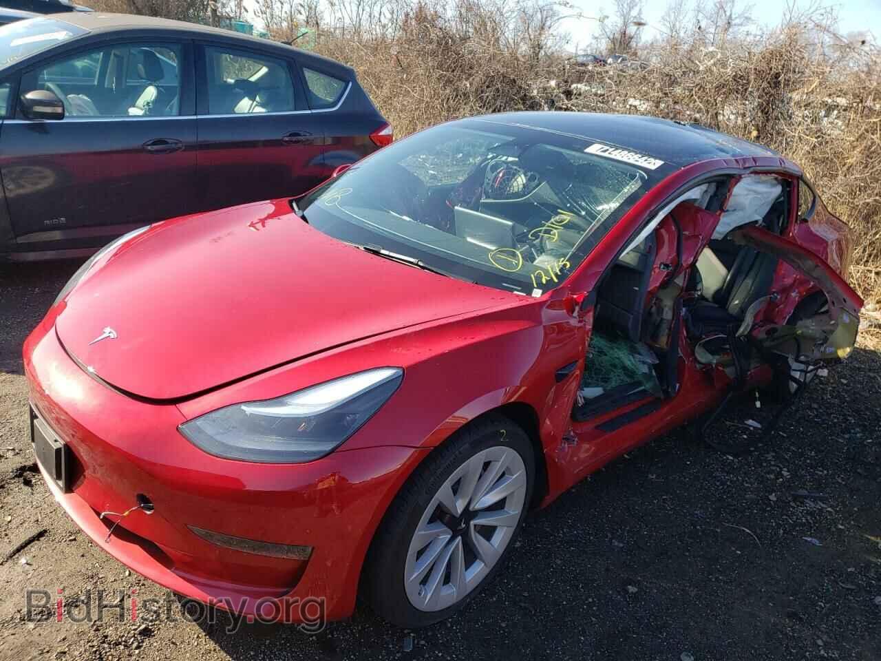 Photo 5YJ3E1EA2NF184923 - TESLA MODEL 3 2022