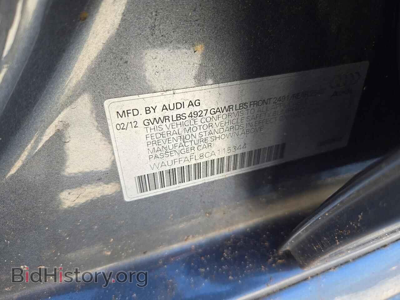 2012 AUDI A4 - VIN: WAUFFAFL8CA115344 - Photo 13