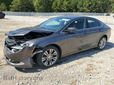 2015 Chrysler 200 200 Limite, темно-серый — VIN 1C3CCCAB0FN627688, Copart