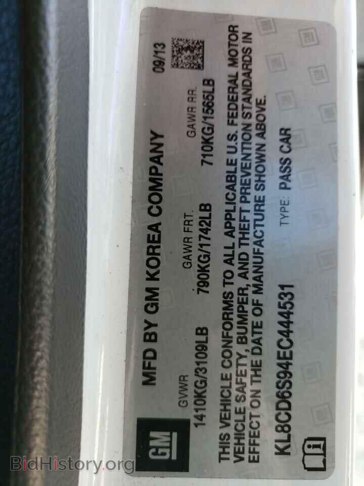 2014 CHEVROLET SPARK - VIN: KL8CD6S94EC444531 - Фото 12