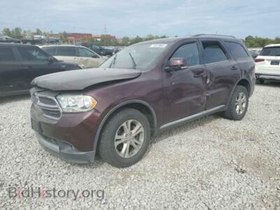 2012 Dodge DURANGO Crew, темно-бордовый — VIN 1C4RDJDG2CC147674, Copart