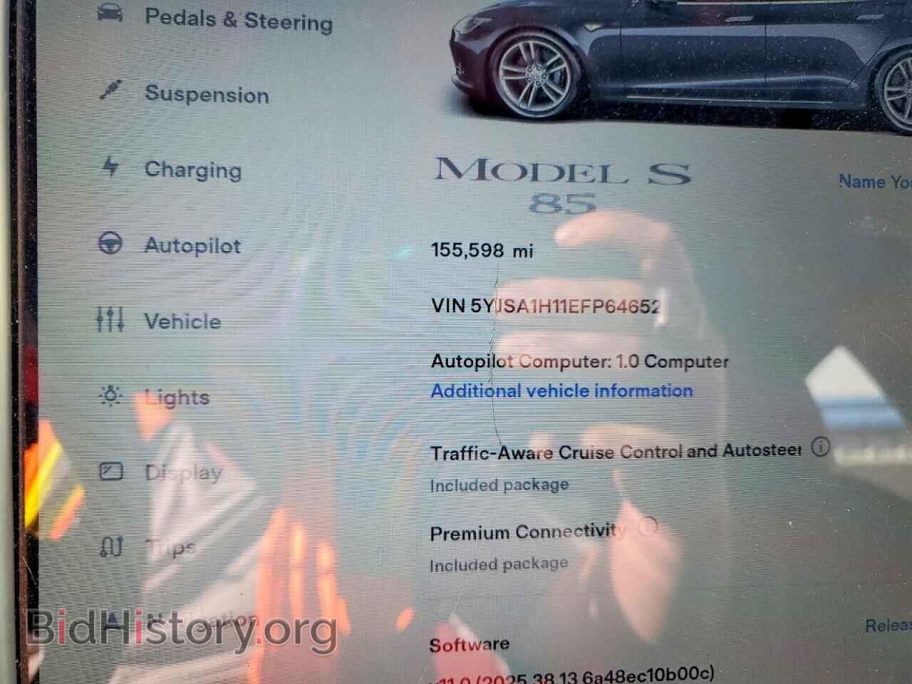2014 TESLA MODEL S - VIN: 5YJSA1H11EFP64652 - Photo 9