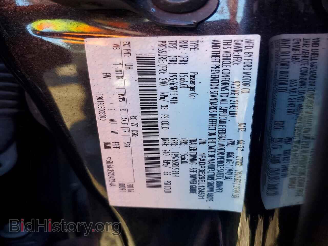 2014 FORD FOCUS - VIN: 1FADP3E29EL124501 - Photo 12