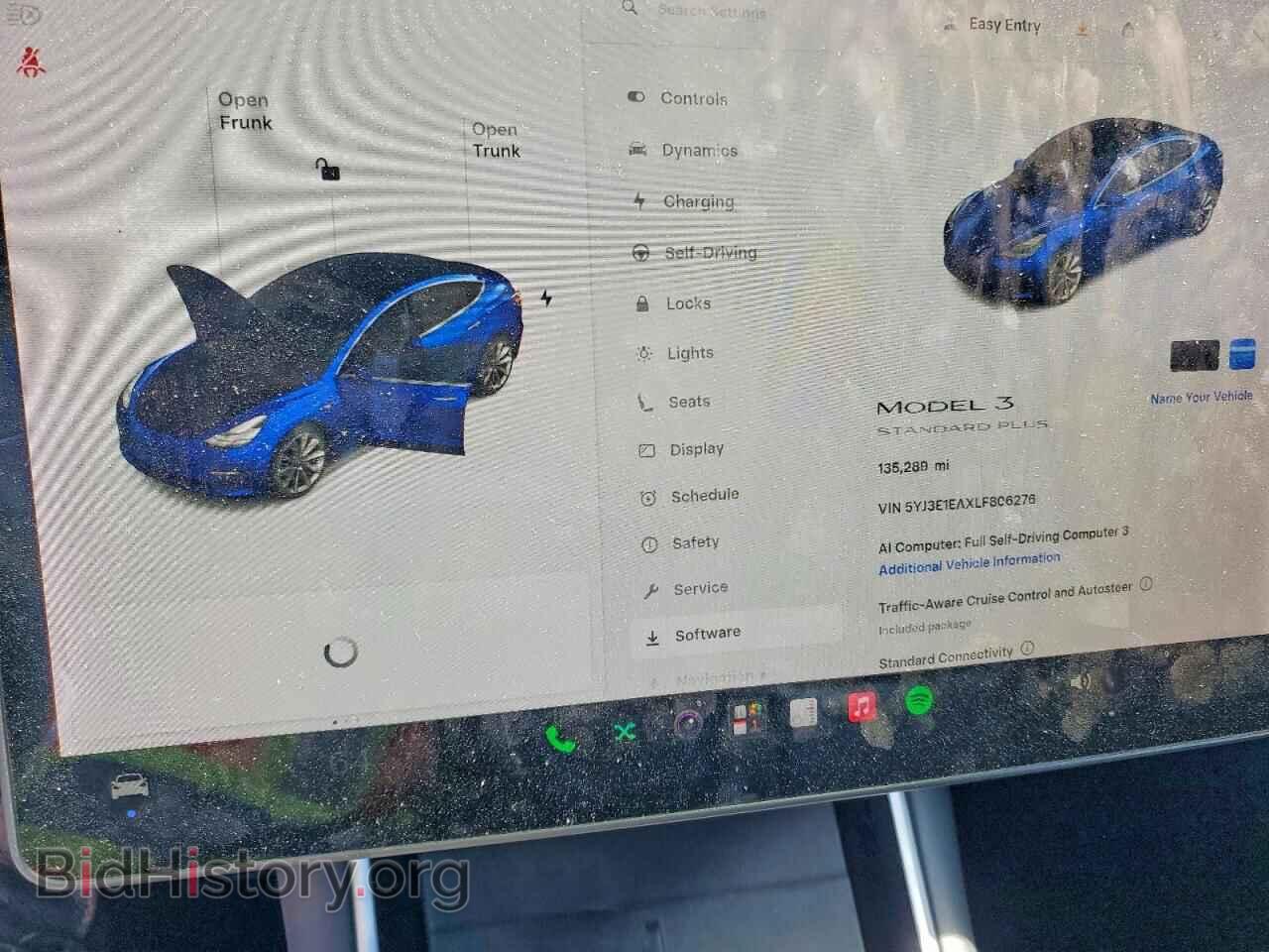 2020 TESLA MODEL 3 - VIN: 5YJ3E1EAXLF806276 - Фото 9