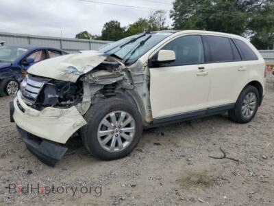 2007 Ford EDGE SEL Plus, cream — VIN 2FMDK39C87BA93929, Copart