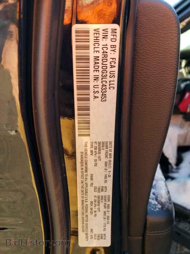 2020 DODGE DURANGO - VIN: 1C4RDJDG3LC433453 - Photo 13