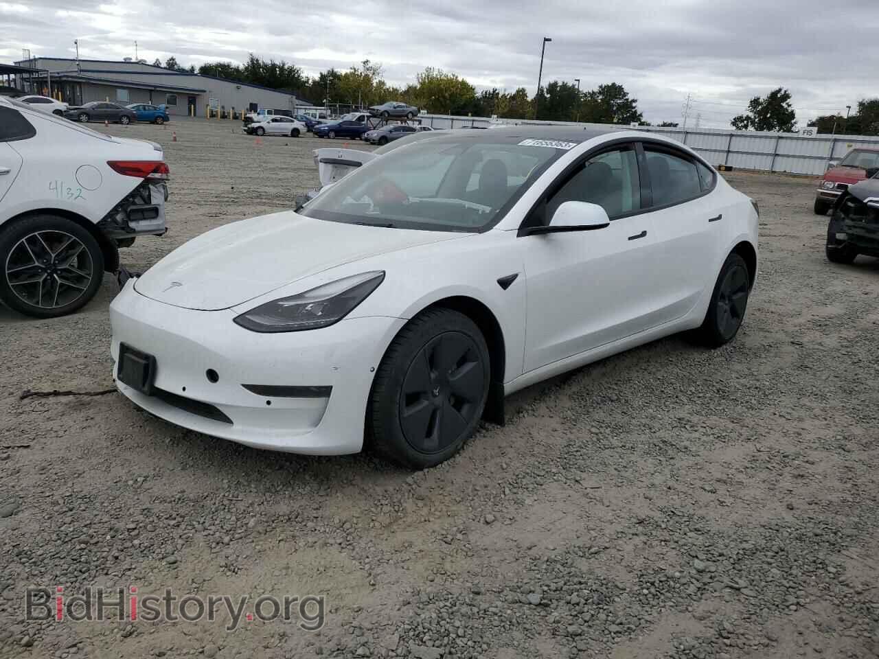 Photo 5YJ3E1EA2NF196411 - TESLA MODEL 3 2022