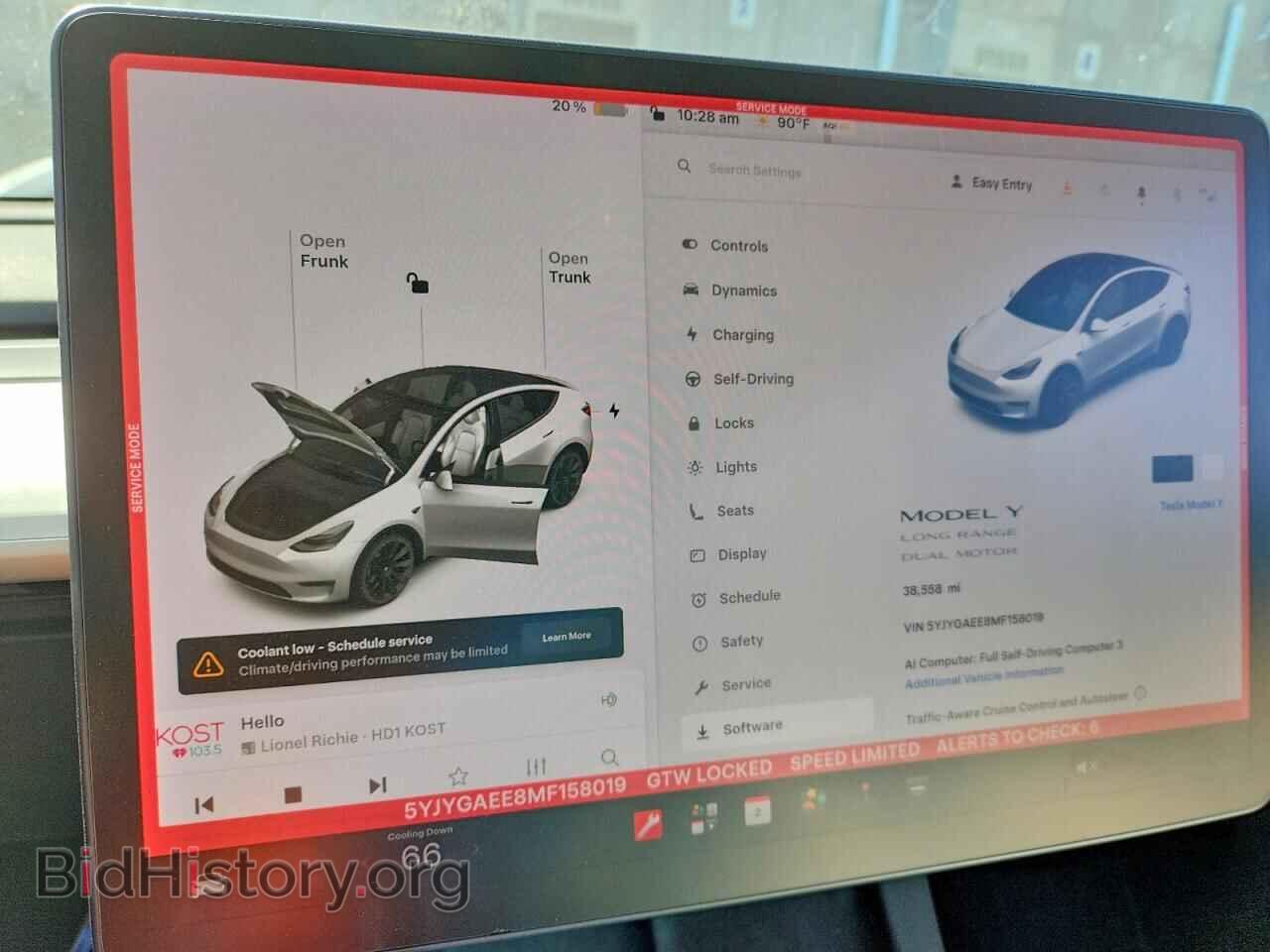 2021 Tesla MODEL Y (VIN 5YJYGAEE8MF158019) — photo 9 of 14