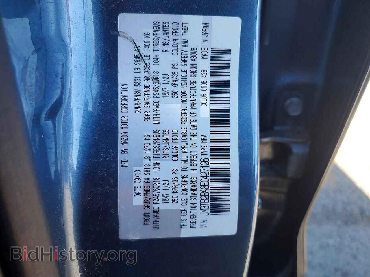 2014 MAZDA CX-9 - VIN: JM3TB2BA8E0427126 - Photo 13