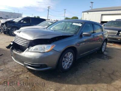 2013 Chrysler 200 200 LX, серый — VIN 1C3CCBAB2DN729176, Copart