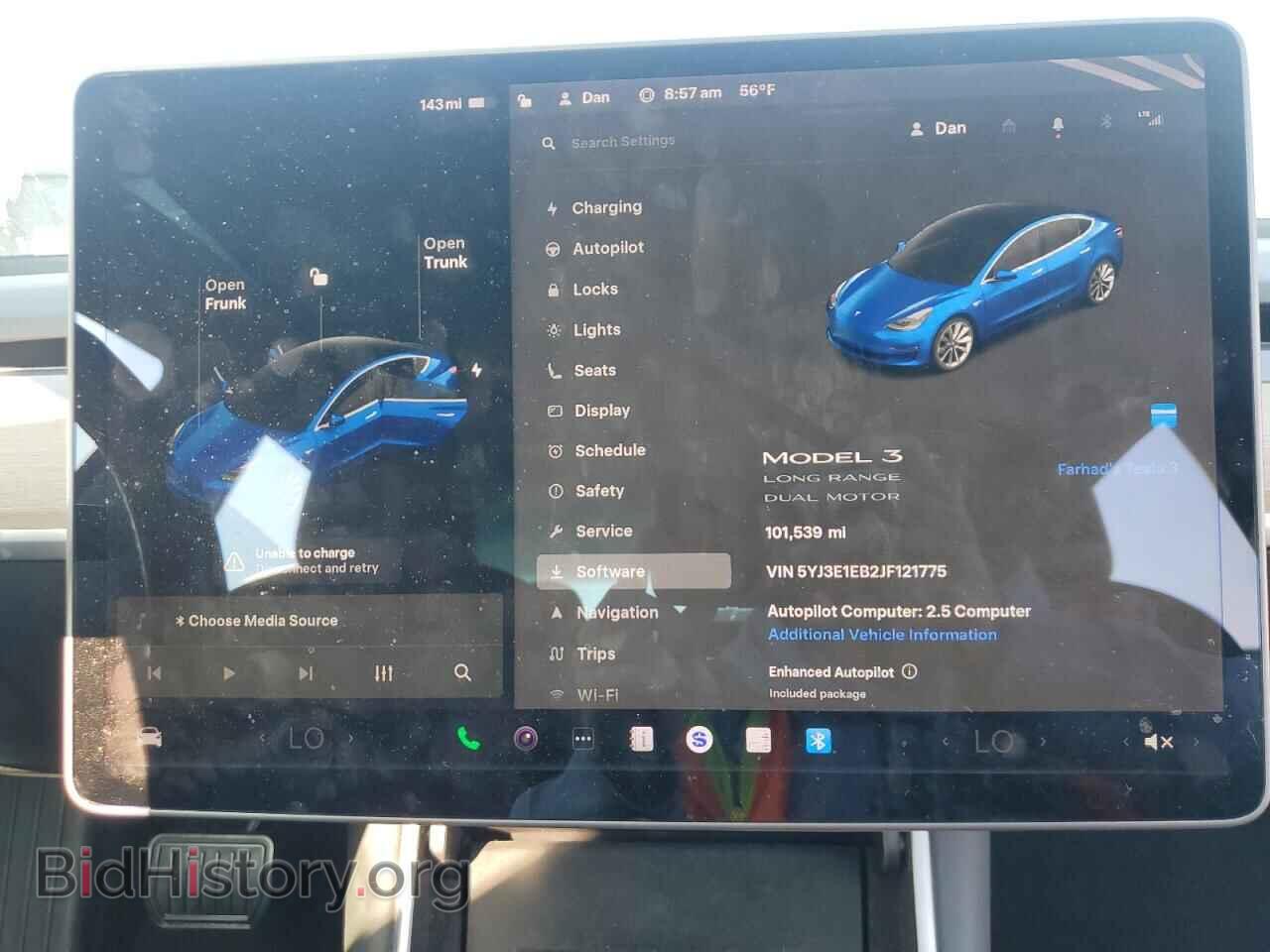 2018 TESLA MODEL 3 - VIN: 5YJ3E1EB2JF121775 - Photo 9