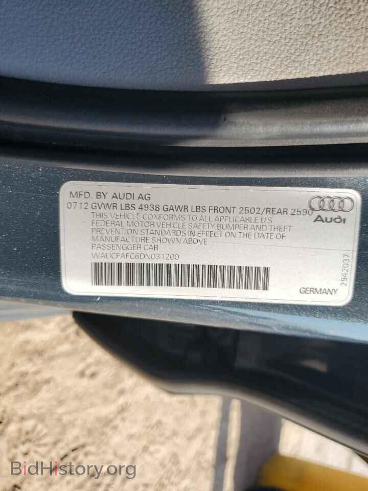 2013 AUDI A6 - VIN: WAUCFAFC6DN031200 - Фото 13