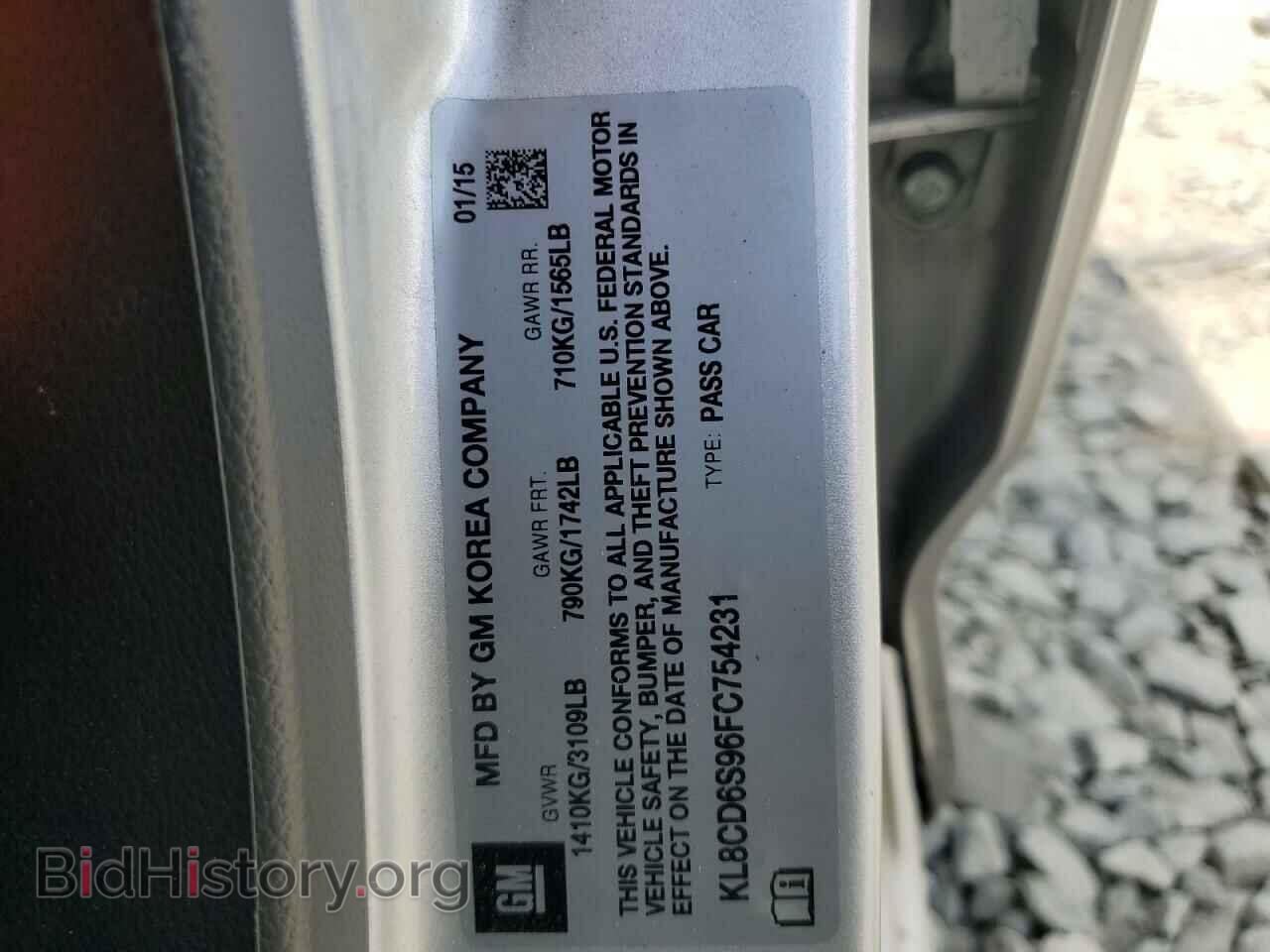 2015 CHEVROLET SPARK - VIN: KL8CD6S96FC754231 - Фото 12