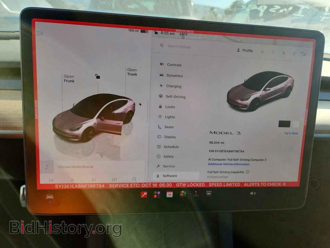 2022 TESLA MODEL 3 - VIN: 5YJ3E1EA8NF196784 - Фото 9