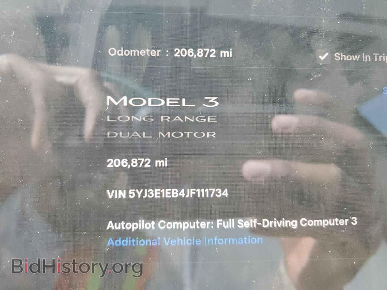 2018 TESLA MODEL 3 - VIN: 5YJ3E1EB4JF111734 - Фото 9