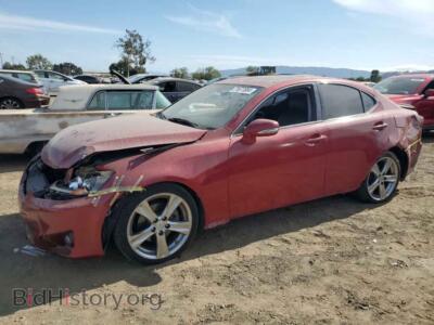 2011 Lexus IS 250, красный — VIN JTHBF5C2XB5144208, Copart
