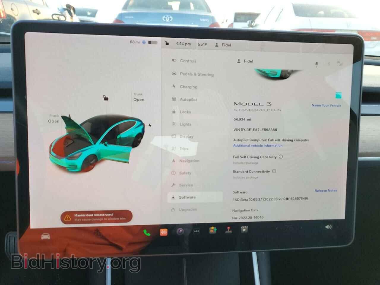 2020 TESLA MODEL 3 - VIN: 5YJ3E1EA7LF598356 - Фото 9