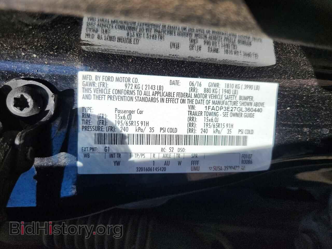 2016 FORD FOCUS - VIN: 1FADP3E27GL360440 - Photo 12