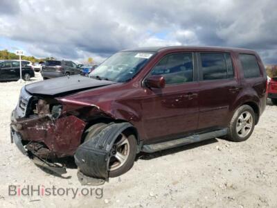 2014 Honda PILOT Pilot EX, бордовый — VIN 5FNYF4H45EB045718, Copart