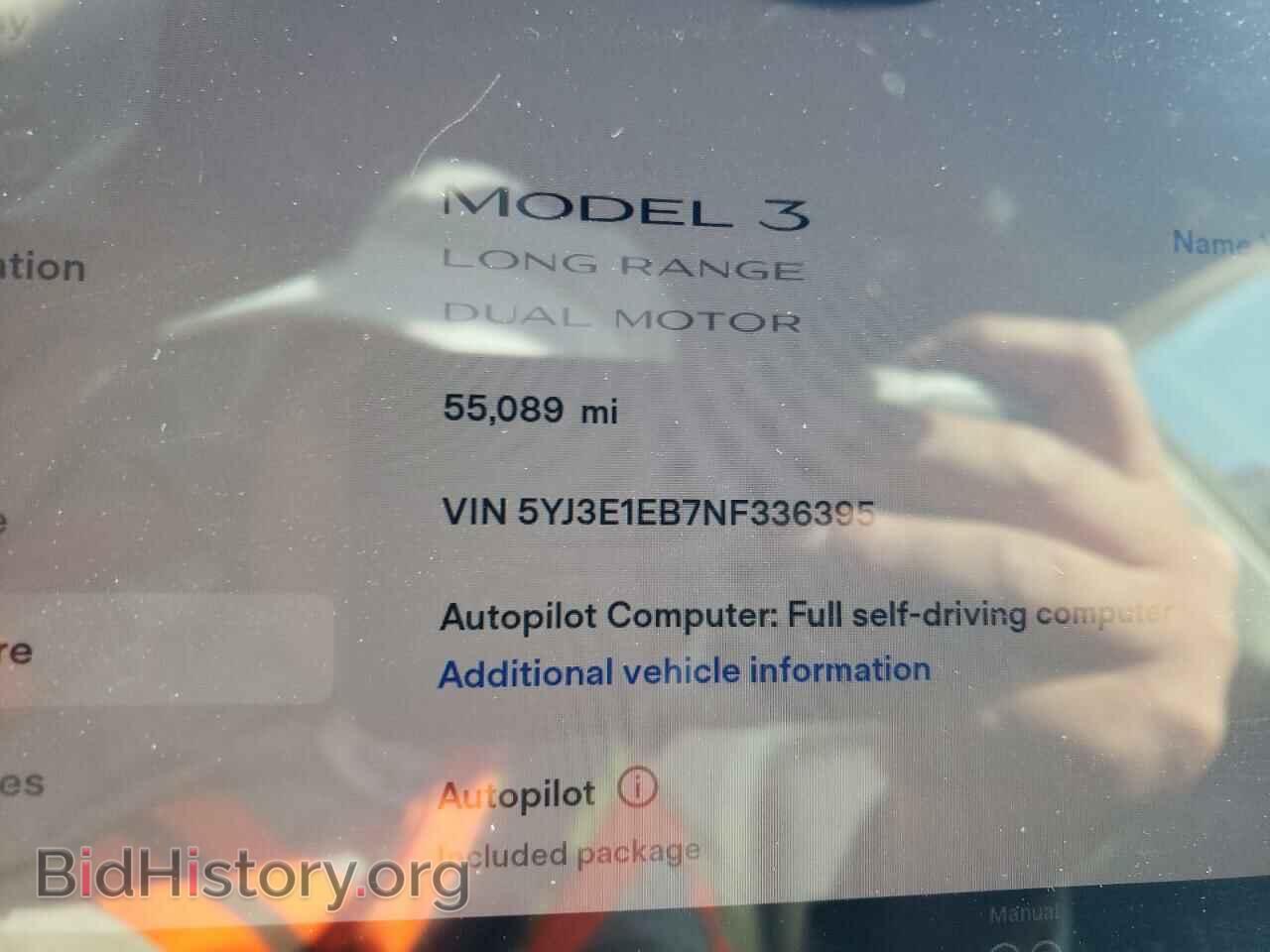 2022 TESLA MODEL 3 - VIN: 5YJ3E1EB7NF336395 - Фото 9