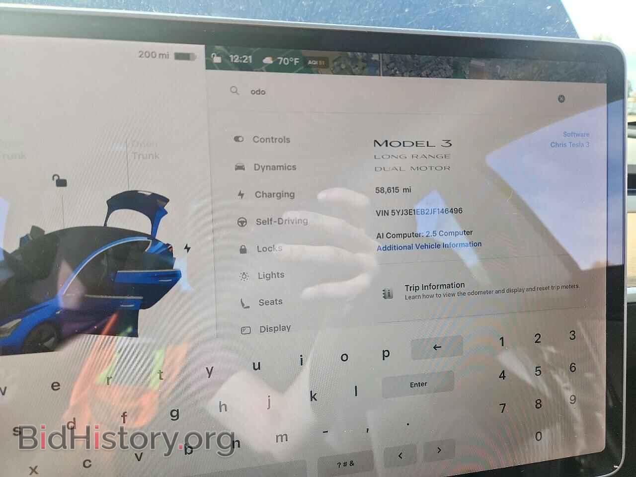2018 TESLA MODEL 3 - VIN: 5YJ3E1EB2JF146496 - Photo 9