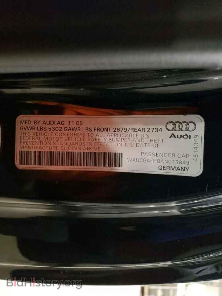2010 AUDI S5/RS5 - VIN: WAUCGAFH8AN013849 - Фото 12