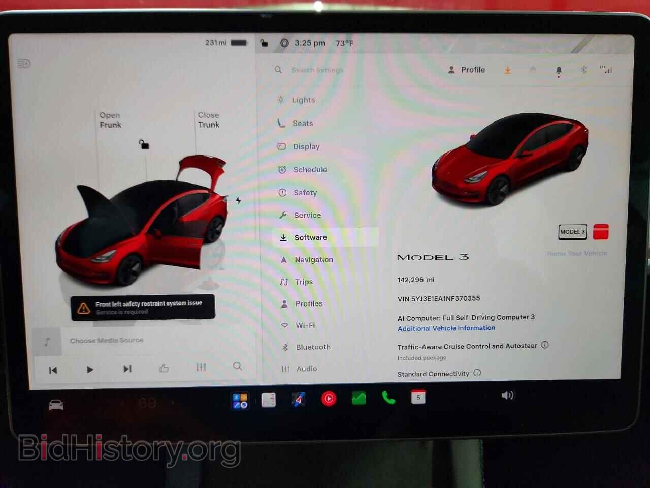 2022 TESLA MODEL 3 - VIN: 5YJ3E1EA1NF370355 - Photo 9