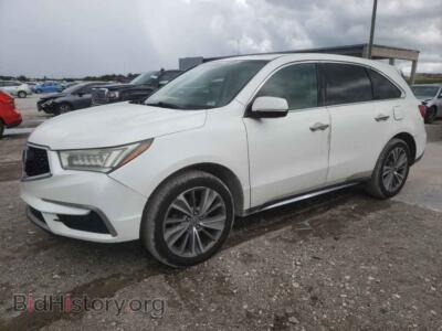 2017 Acura MDX Technology, белый — VIN 5FRYD3H58HB013681, Copart