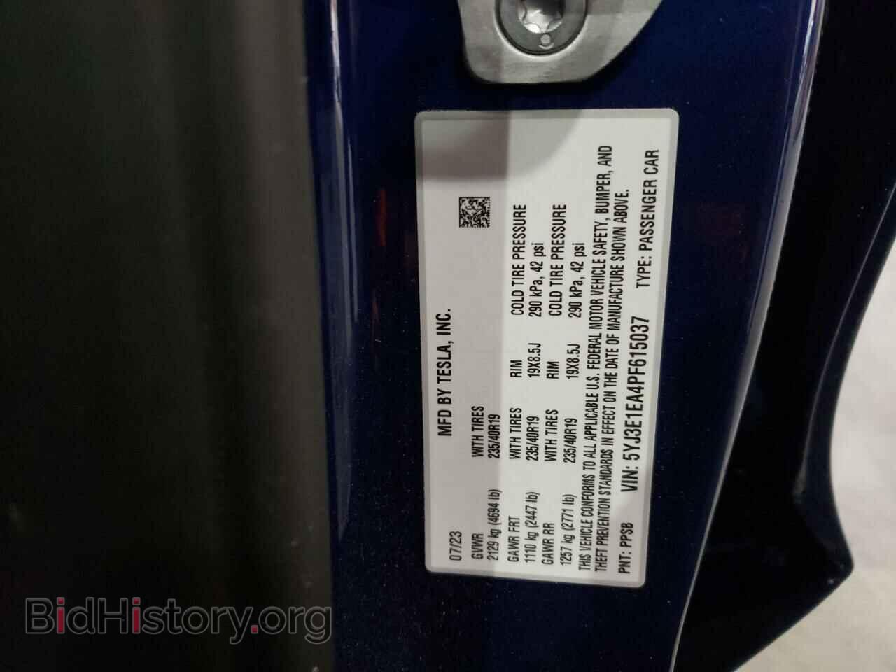 2023 TESLA MODEL 3 - VIN: 5YJ3E1EA4PF615037 - Photo 12