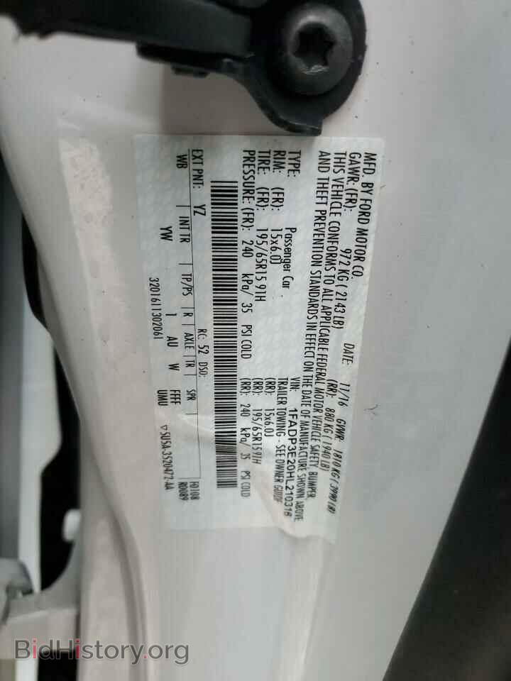 2017 FORD FOCUS - VIN: 1FADP3E20HL210316 - Photo 13