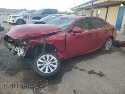 2015 Lexus IS 250, темно-бордовый — VIN JTHBF1D2XF5047491, Copart