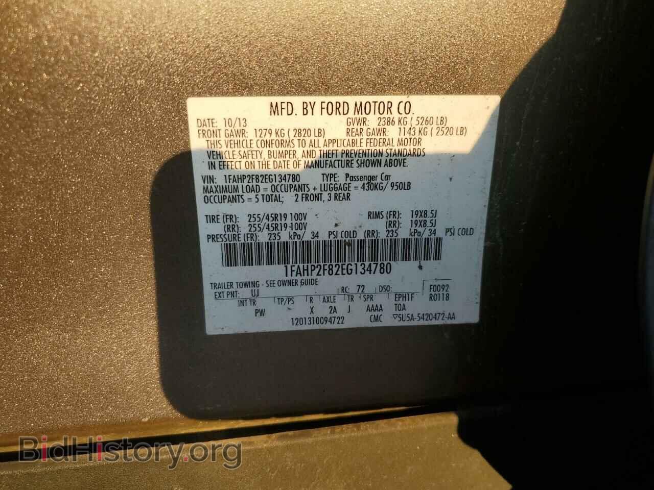 2014 FORD TAURUS - VIN: 1FAHP2F82EG134780 - Фото 12