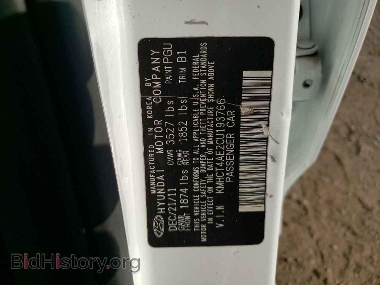 2012 HYUNDAI ACCENT - VIN: KMHCT4AE2CU193766 - Фото 12