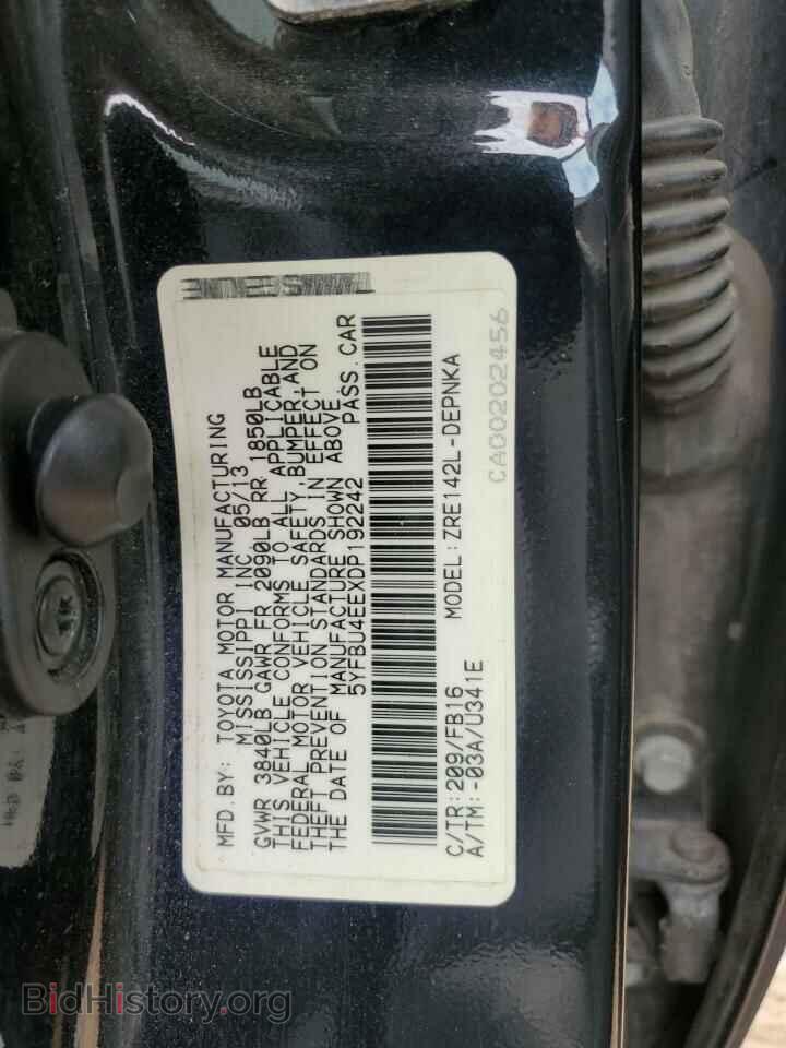 2013 TOYOTA COROLLA - VIN: 5YFBU4EEXDP192242 - Photo 12