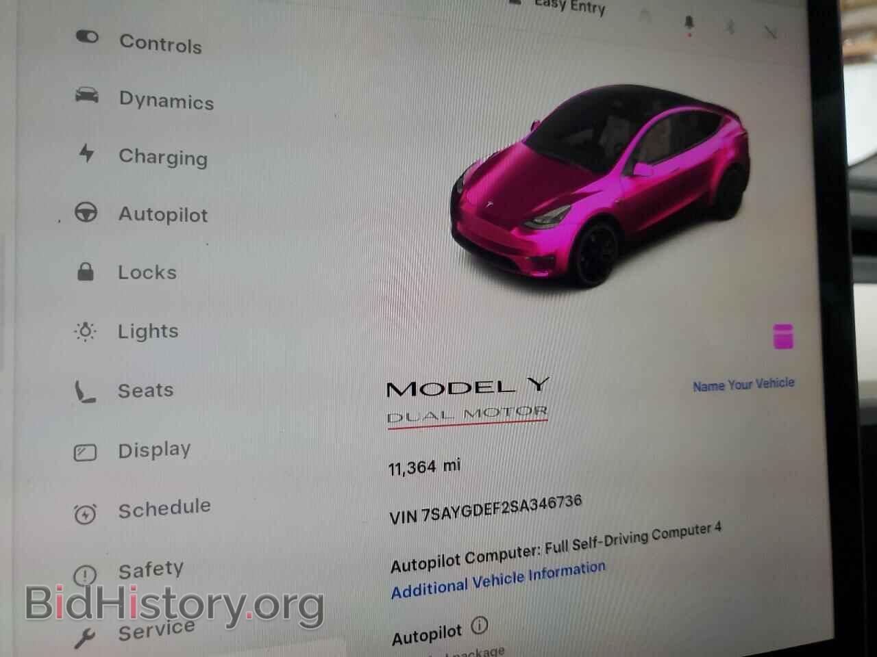 2025 TESLA MODEL Y - VIN: 7SAYGDEF2SA346736 - Фото 9