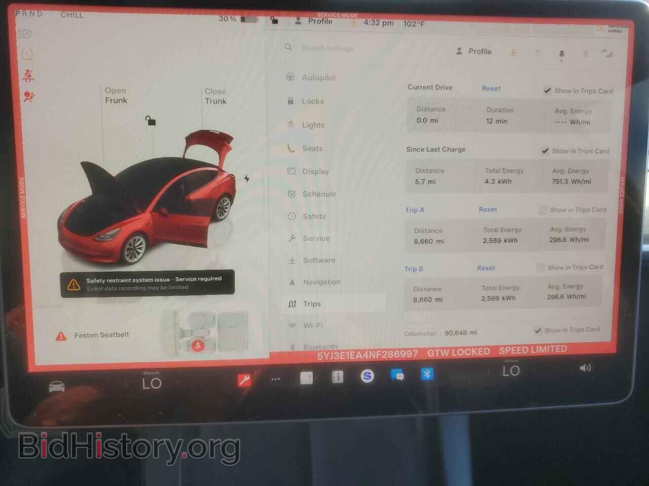 2022 TESLA MODEL 3 - VIN: 5YJ3E1EA4NF286997 - Photo 9