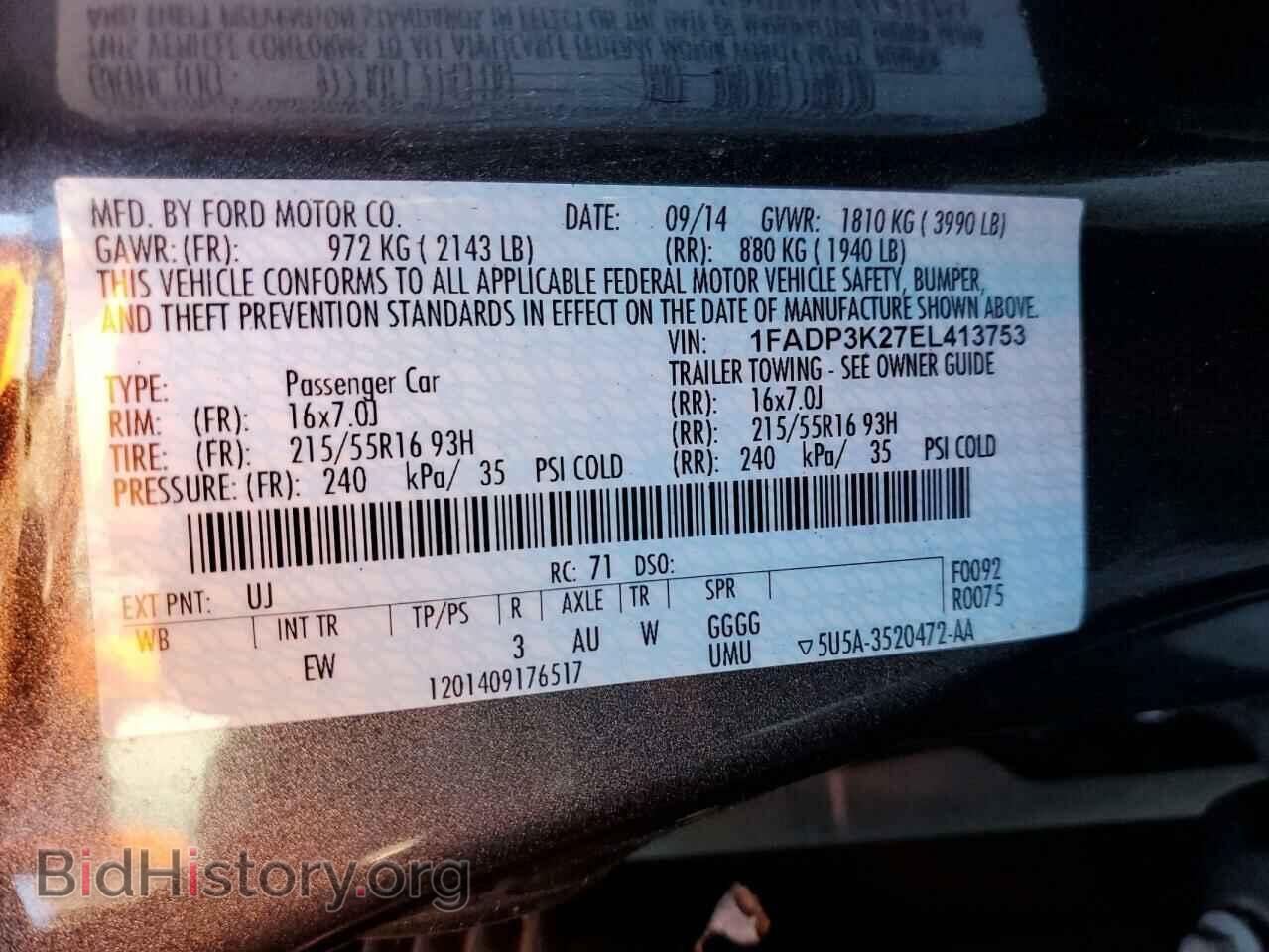 2014 FORD FOCUS - VIN: 1FADP3K27EL413753 - Photo 12
