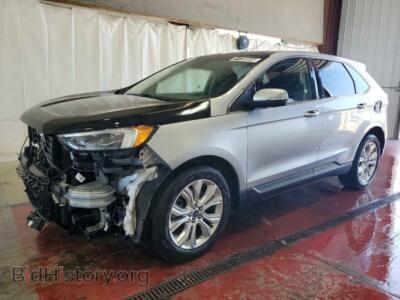 2020 Ford EDGE Titanium, серебристый — VIN 2FMPK4K98LBA25643, Copart