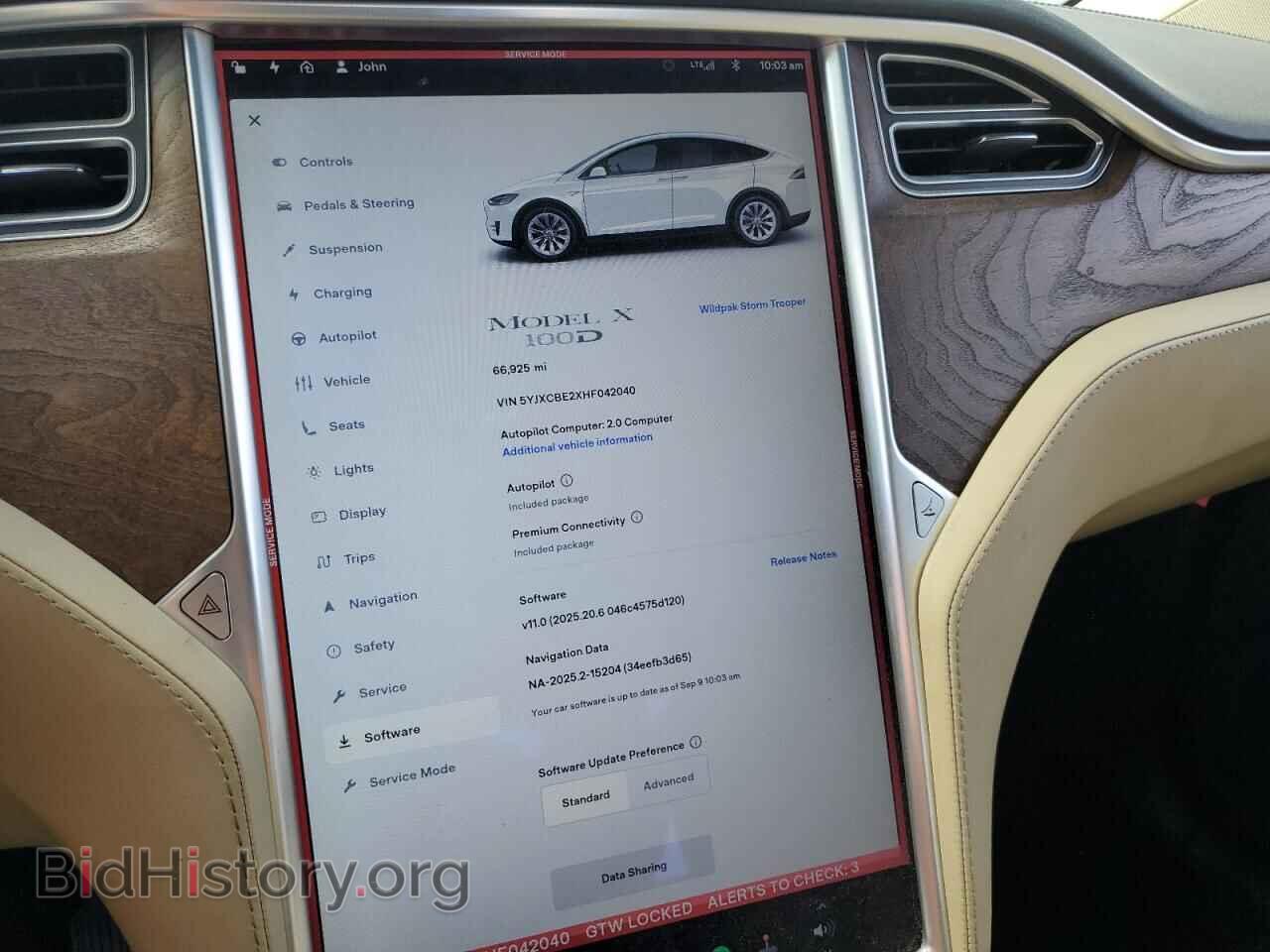 2017 TESLA MODEL X - VIN: 5YJXCBE2XHF042040 - Photo 9