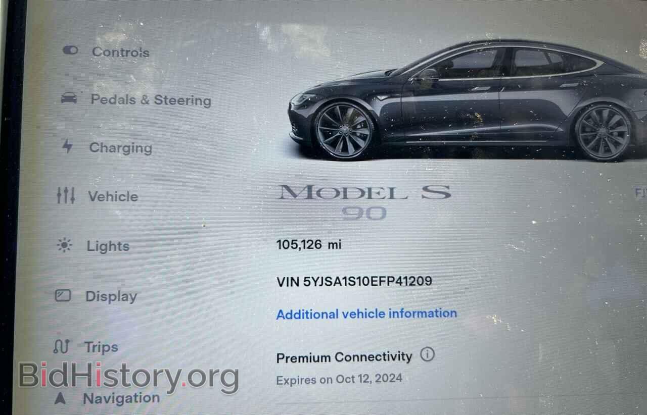 2014 TESLA MODEL S - VIN: 5YJSA1S10EFP41209 - Фото 8