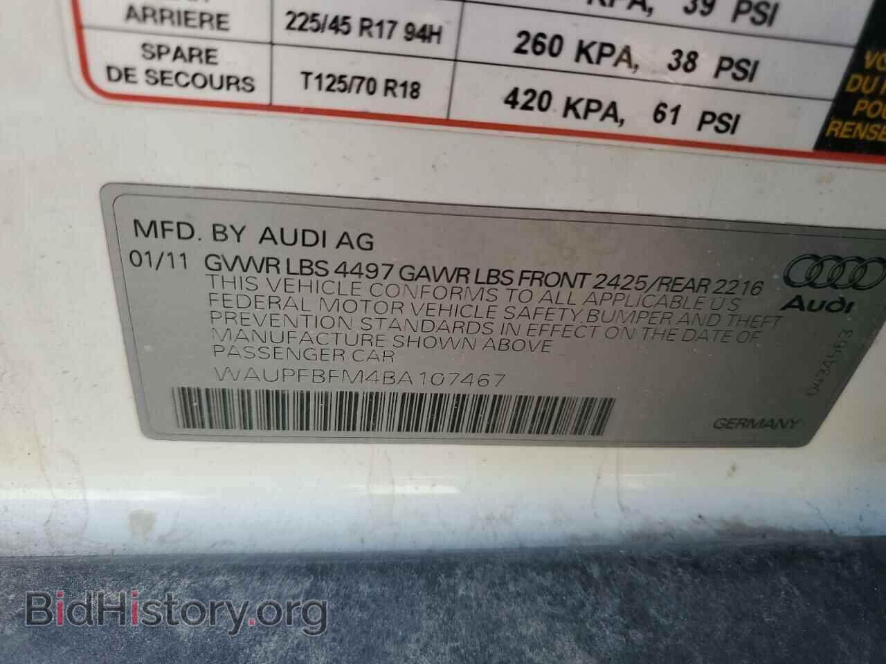 2011 AUDI A3 - VIN: WAUPFBFM4BA107467 - Photo 12